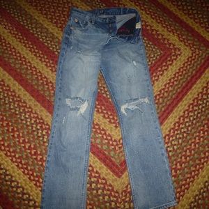GAP Cone Denim Super High Rise Straight Jeans
